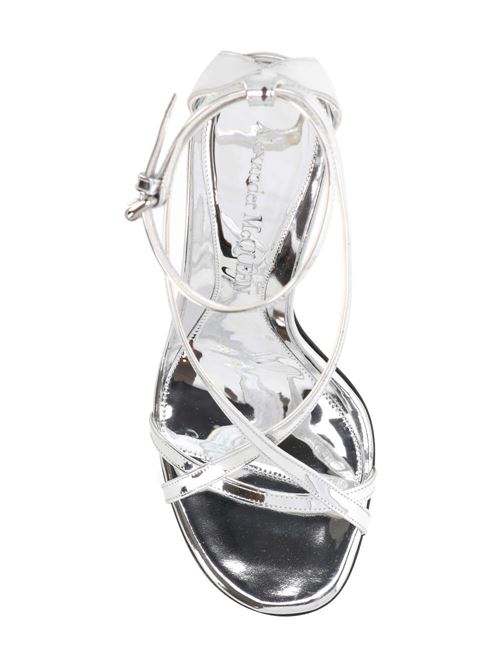 Laminated eco-leather sandal for women. Alexander McQueen | 780692W4WG18100